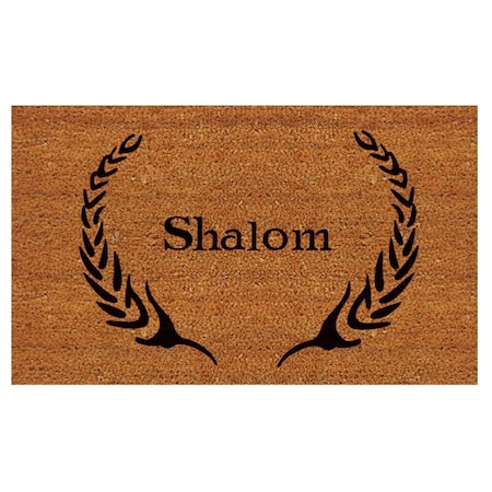Configuracion Shalom Rectangular Doormat - Natural & Black - 24in. x 36in. CO3361344